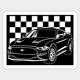 Ford Mustang Racing Magnet